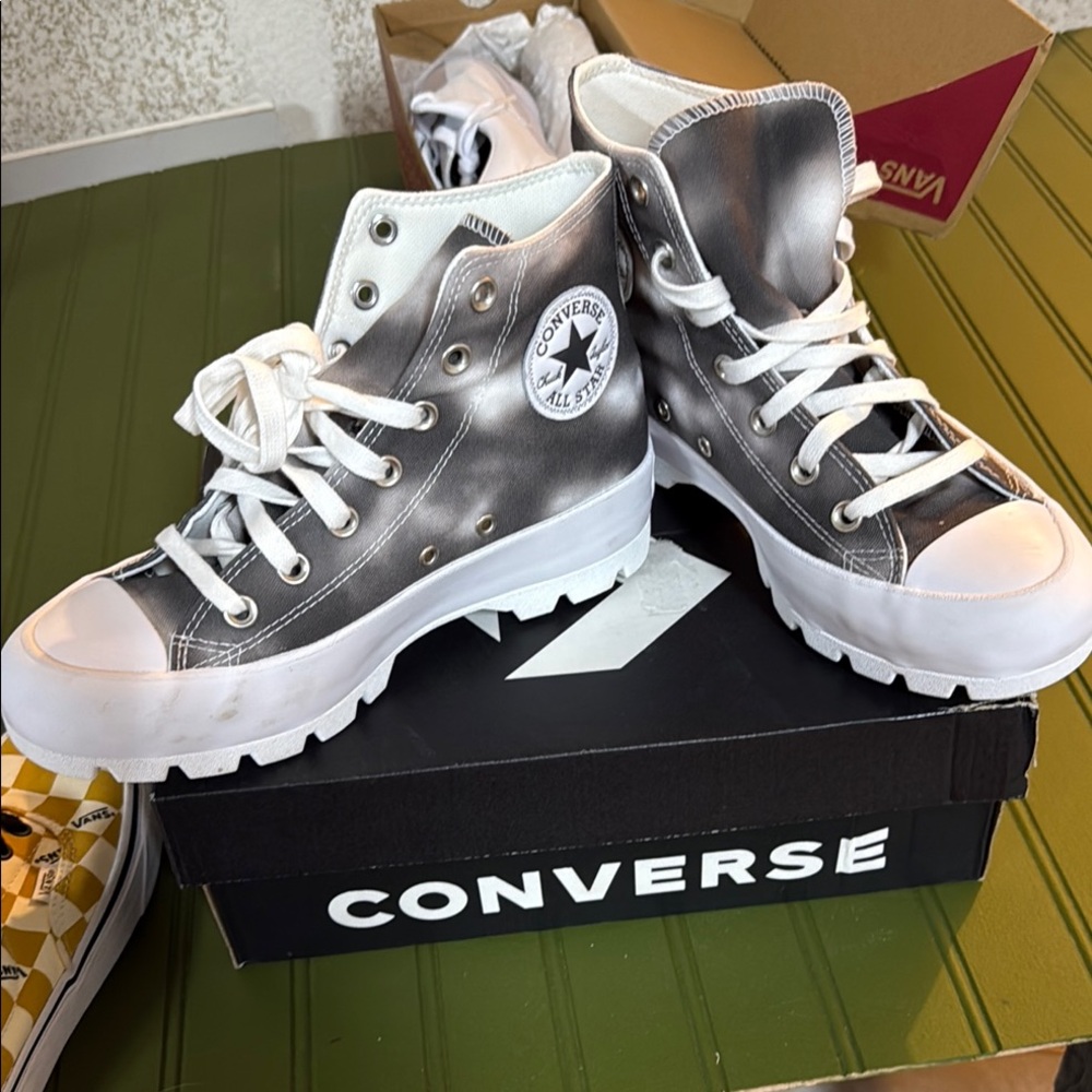 Converse High-Top Sneakers - Black and White
